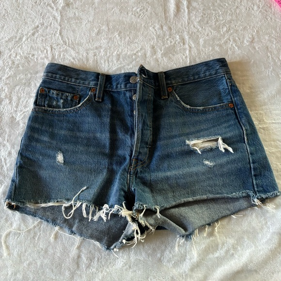 Levi's Pants - Levi's High Rise 501 Button Fly Cut Off Shorts Size 29